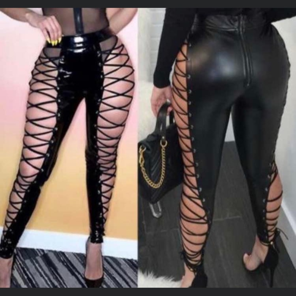 Sexy Faux Leather Pants
